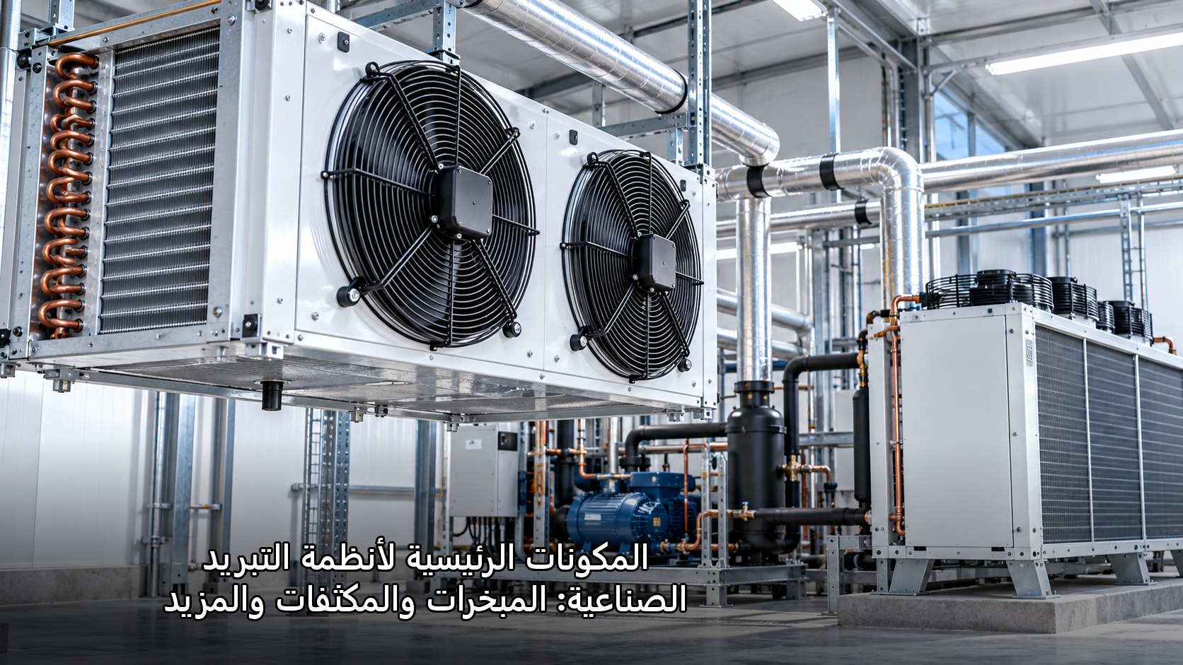 المكونات الرئيسية لأنظمة التبريد الصناعية: المبخرات والمكثفات والمزيد