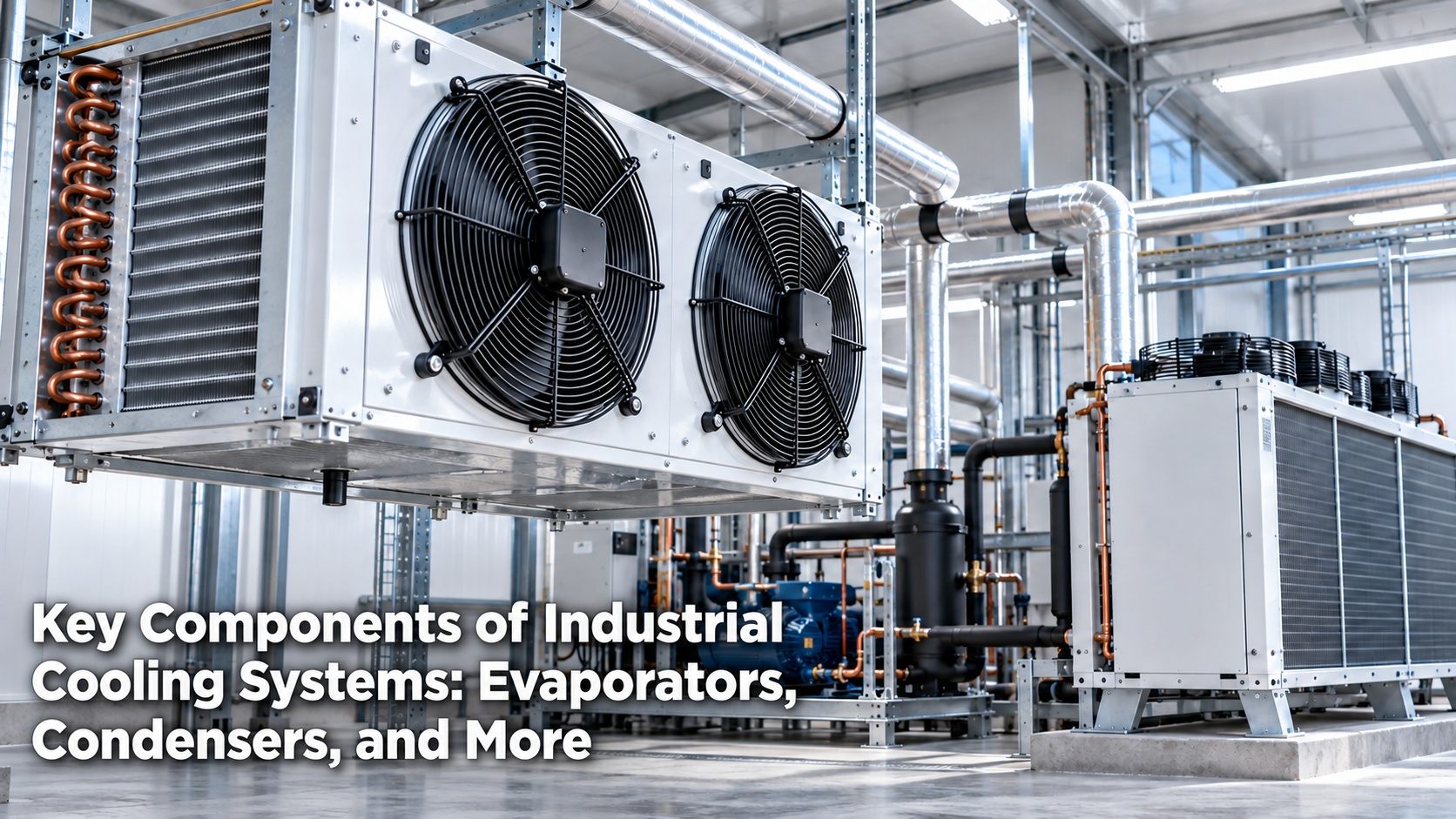 Key Components of Industrial Cooling Systems: Evaporators, Condensers, and More