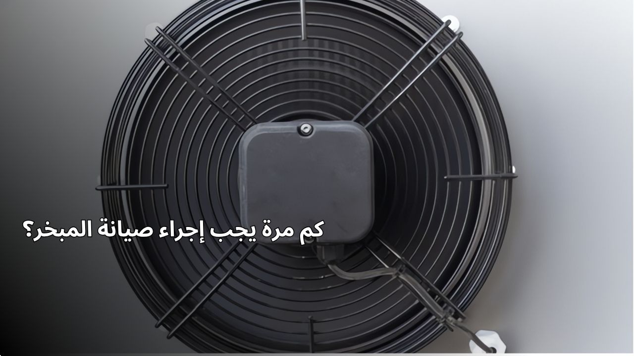 كم مرة يجب إجراء صيانة المبخر؟