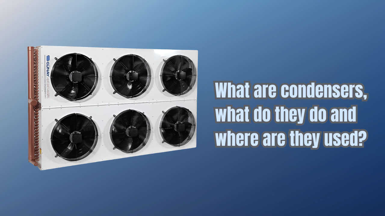 What are condensers, what do they do and where are they used?